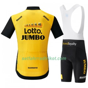 Fahrradbekleidung Radtrikot Kurzarm + Trägershorts 2018 LottoNL-Jumbo N001 